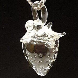 Strawberry Silver-tone Necklace